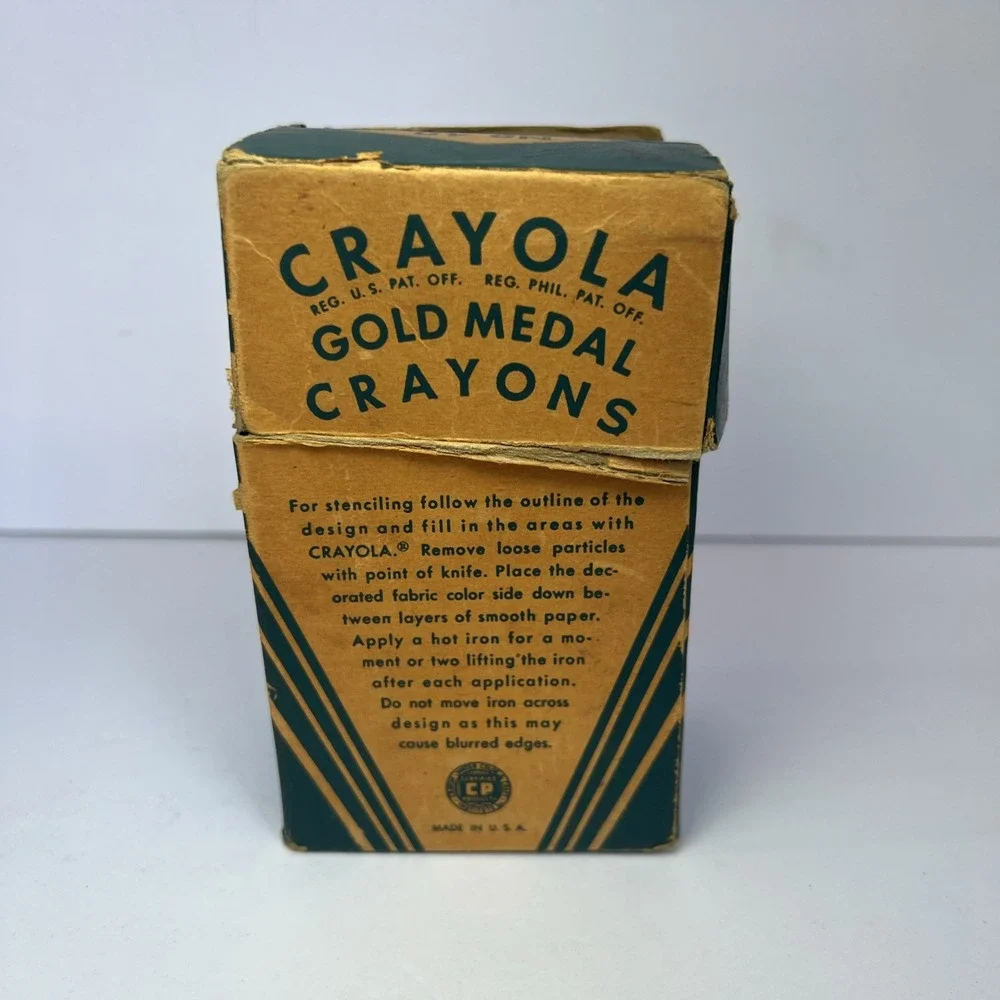 VTG Crayola Rubens No 48 Prewar Box Rare Retired Colors Prussian Blue Flesh Etc